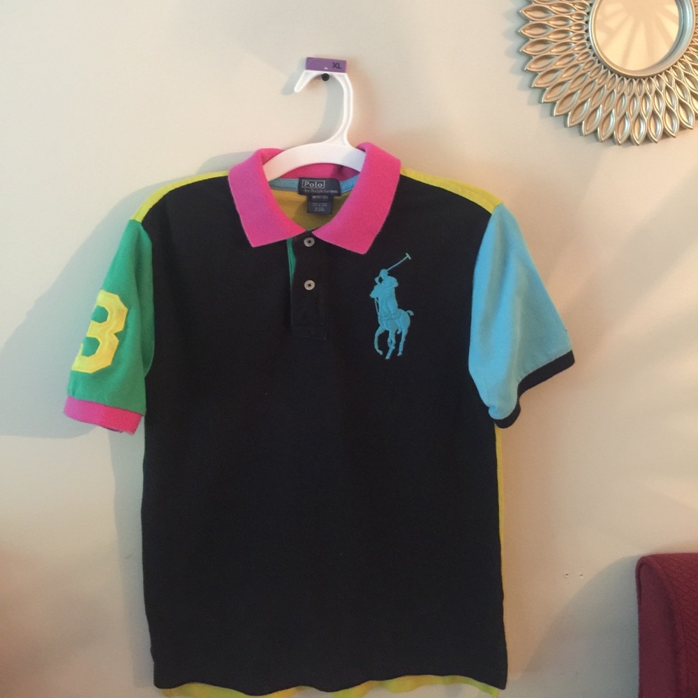 Boys Multi color short sleeve Polo